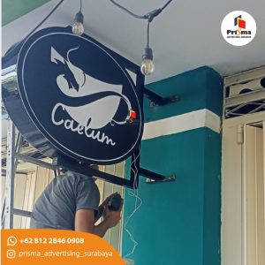 Jasa Neon Box Bulat Akrilik Surabaya 
