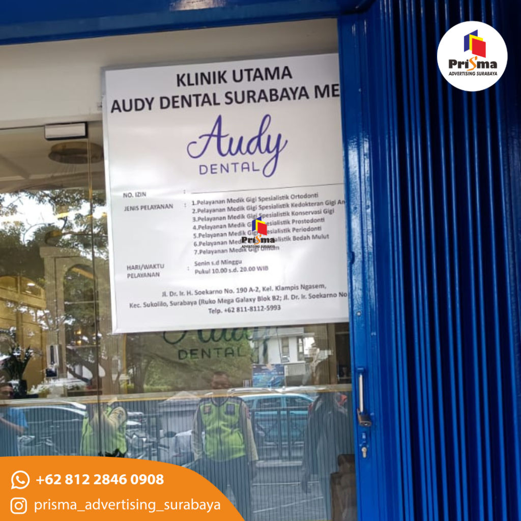 pembuatan papan nama klinik