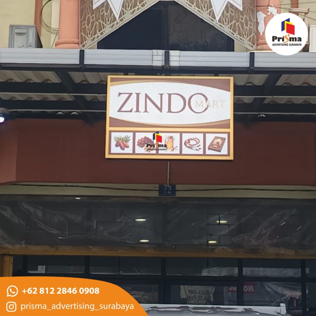 Web Neon Box Satu Sisi Tahan Lama