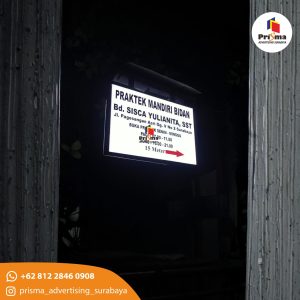 web Papan Nama Klinik Bidan Menyala Elegan