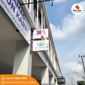 web Jasa Dua Papan Nama Perusahaan Outdoor
