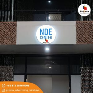 web Jasa Pasang Neonbox Bulat Akrilik 2 Sisi Surabaya