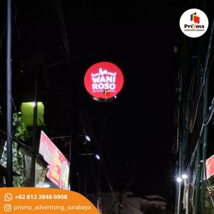 web Jasa Produksi Neonbox Bulat Daerah Surabaya