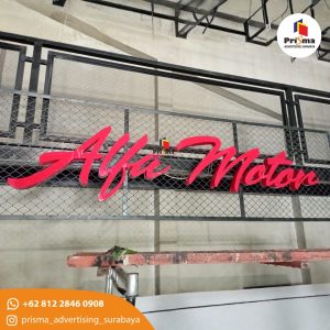 Jasa Huruf timbul akrilik dan stainless web