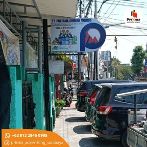 Jasa Produksi Neonbox Oval 2 sisi WEB
