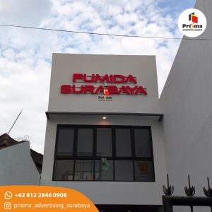 Produksi Huruf Timbul Menyala Surabaya