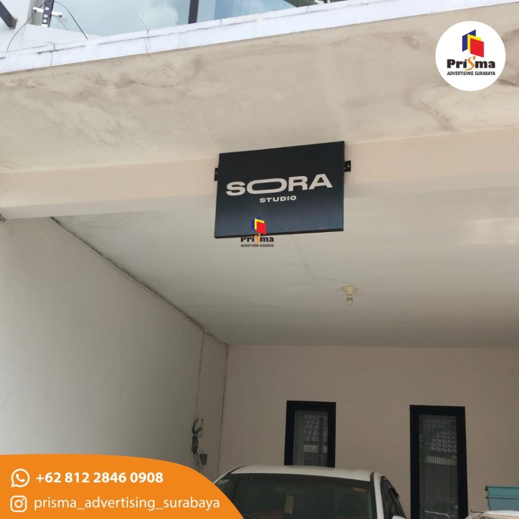 web Produksi Papan Nama Kotak 1 Sisi