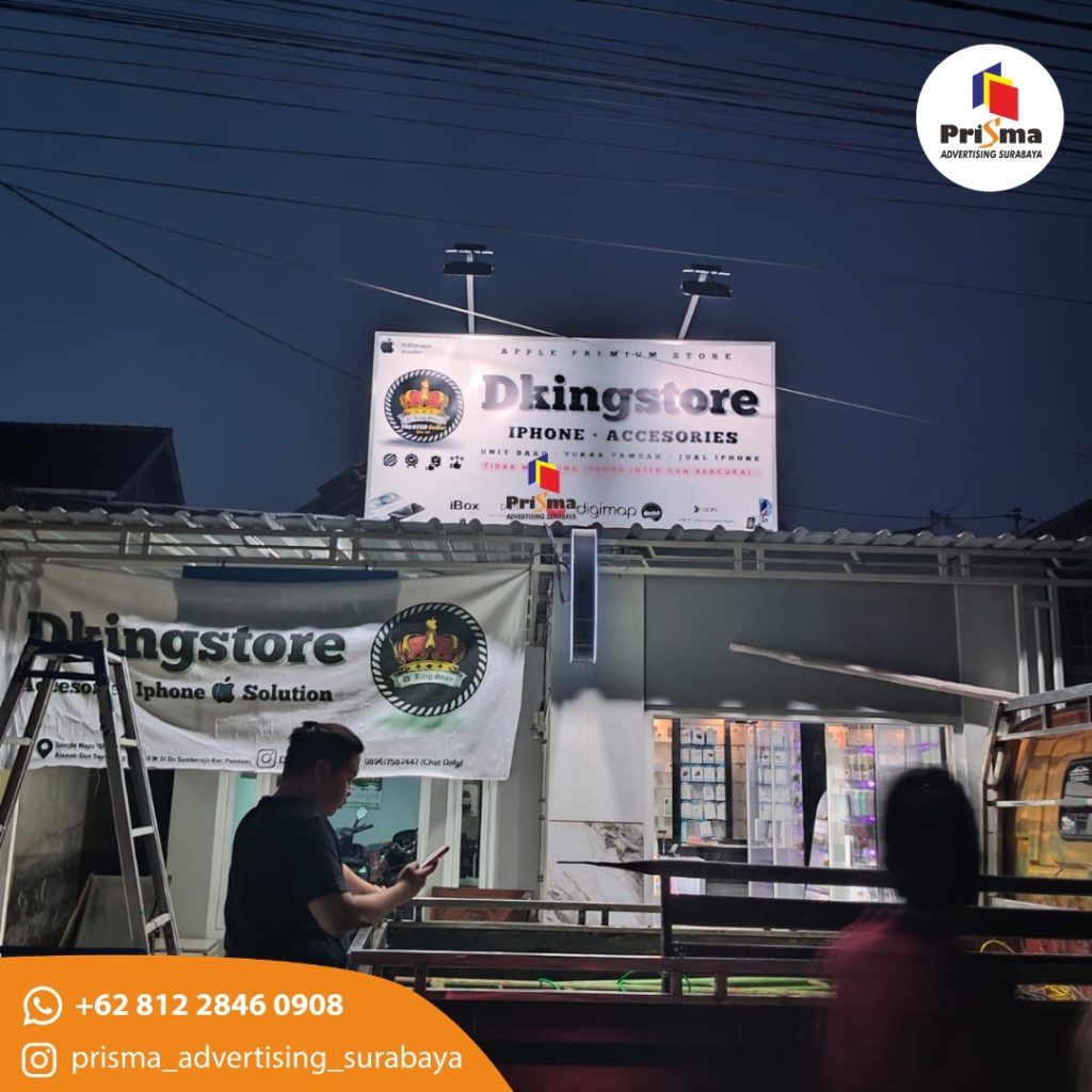 Jasa Produksi Dan Pemasangan Papan Nama Dengan 2 Lampu Sorot web