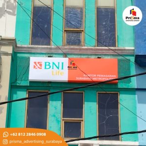 web Jasa Pembuatan Neonbox Bank BNI Surabaya 