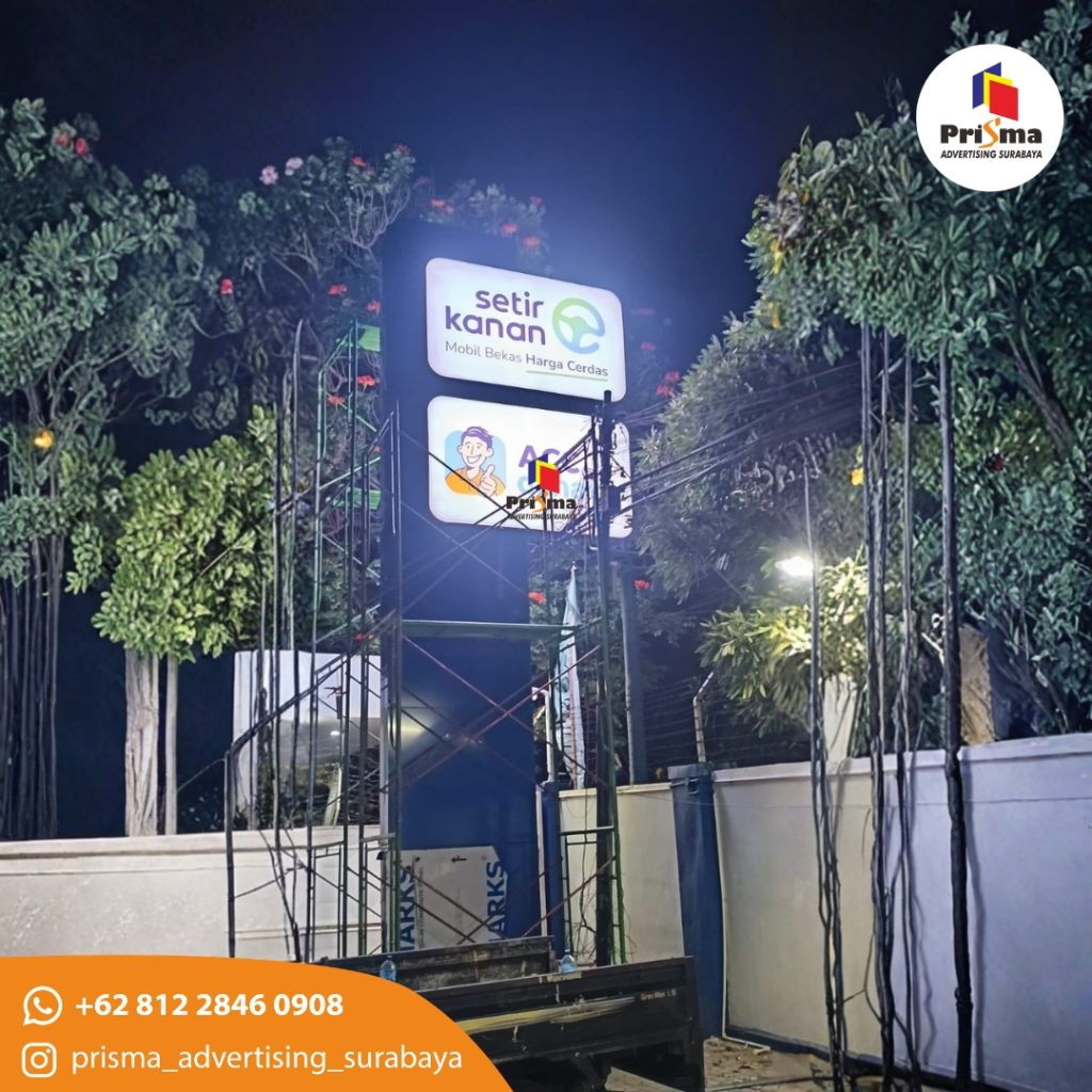 web Produksi dan Pemasanan Neonbox 2 Sisi Kediri