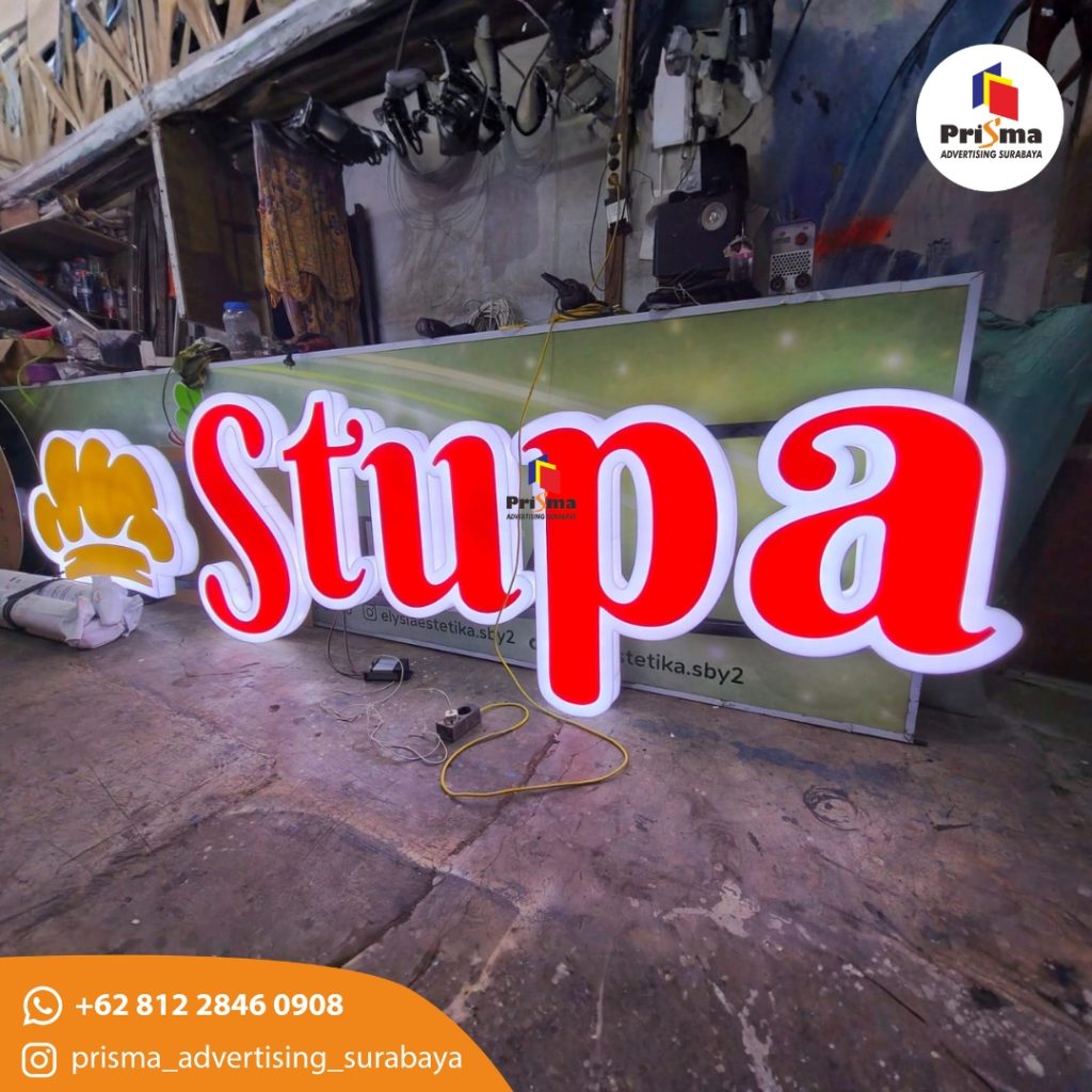 Jasa Produksi Letter Box dan Neonbox 2 Sisi Di Sulawesi web