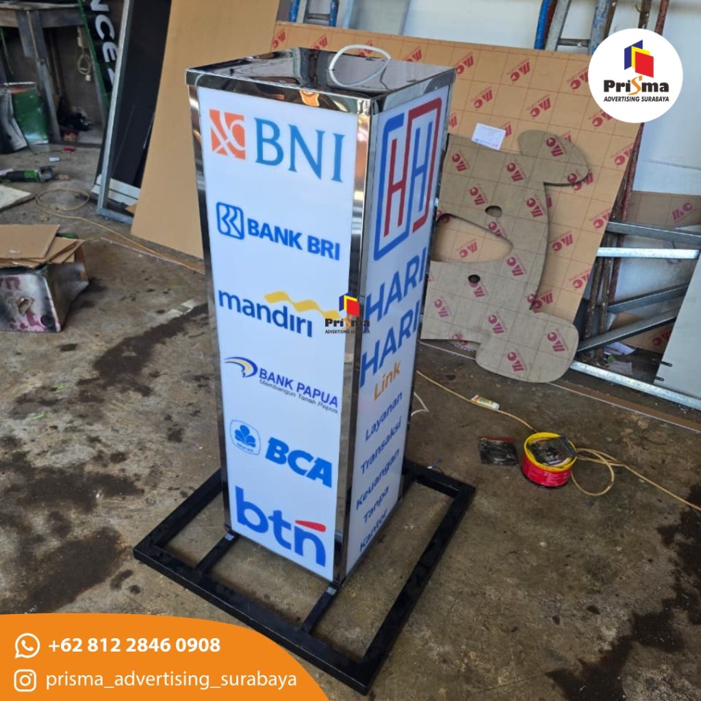Jasa Produksi Neonbox Costum 4 Sisi web