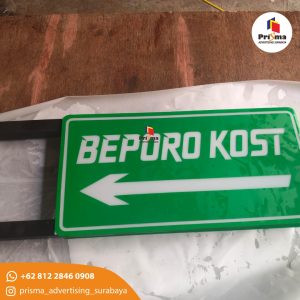 Jasa Produksi Papan Nama Tiang Profesional