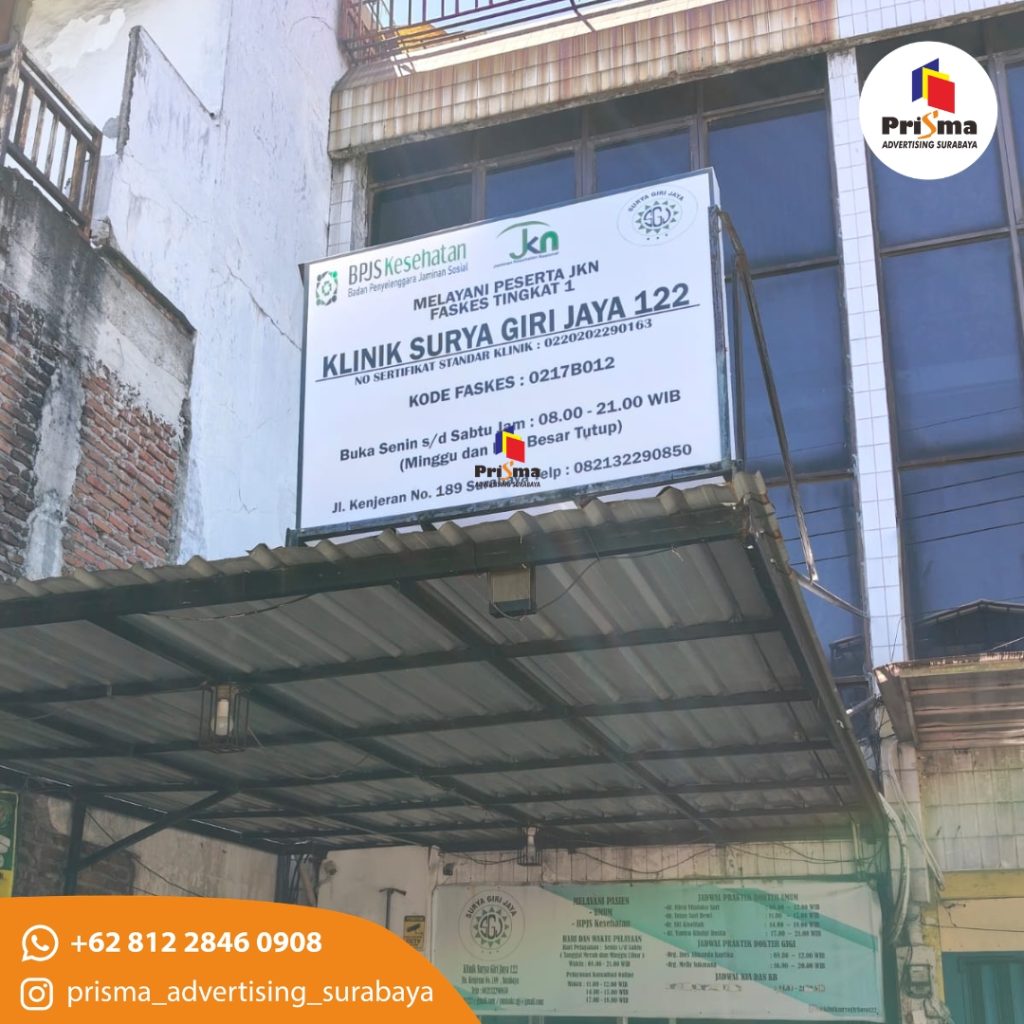 web Pembuatan Dan Pemasangan Neonbox Klinik Di Kenjeran