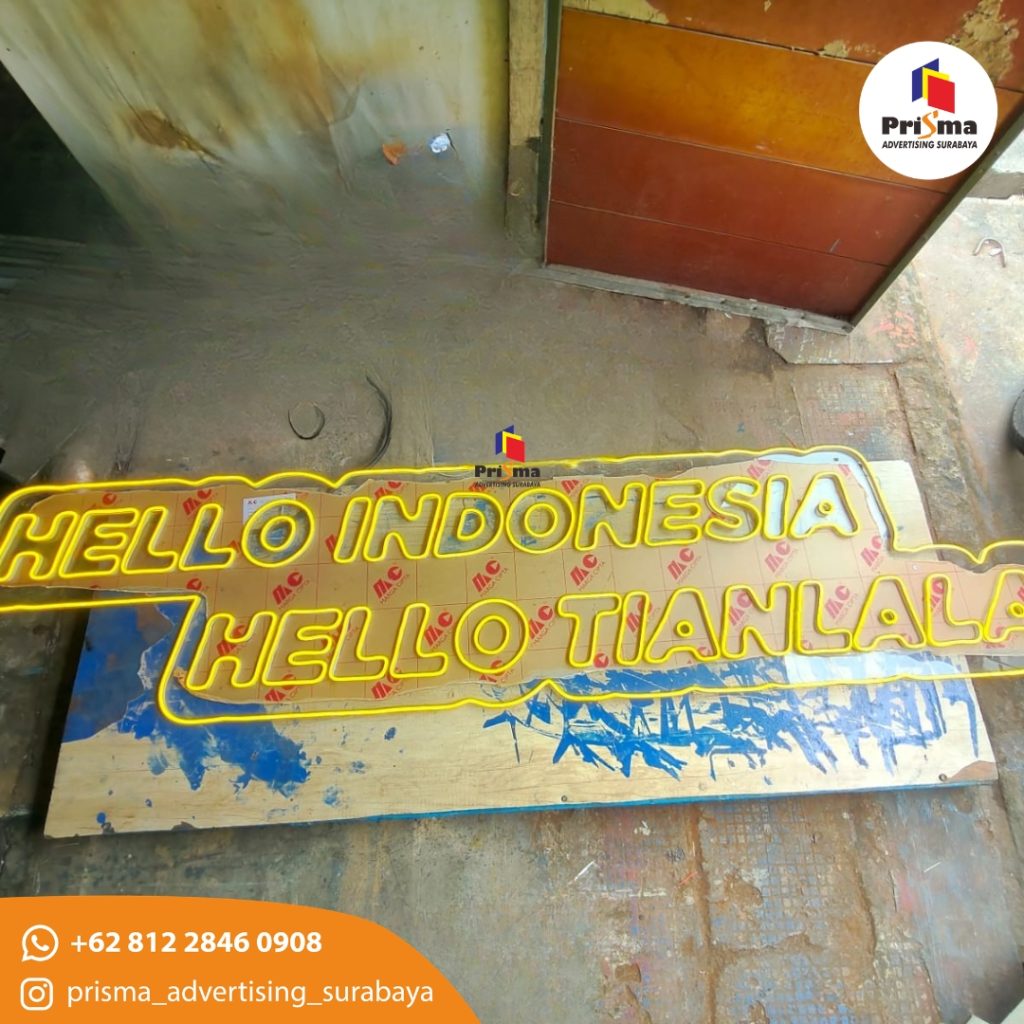 Jasa Pembuatan Neonflex di Surabaya Timur web